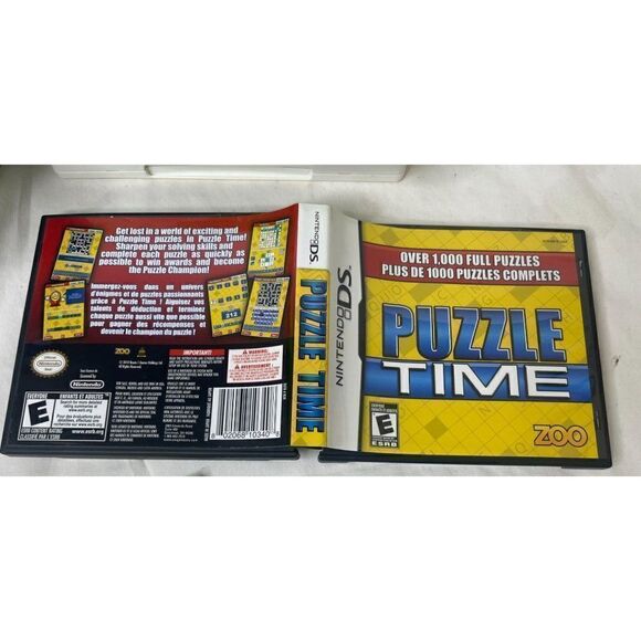 Puzzle Time Nintendo DS Complete Game W/Manual Tested & Working - Picture 3 of 3